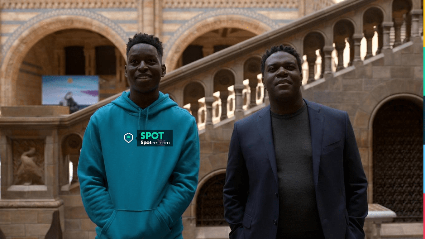 Adidas originals blue hoodie by Sam Obisanya (Toheeb Jimoh) seen in Ted Lasso TV show outfits (Season 2 Episode 11) | Spotern