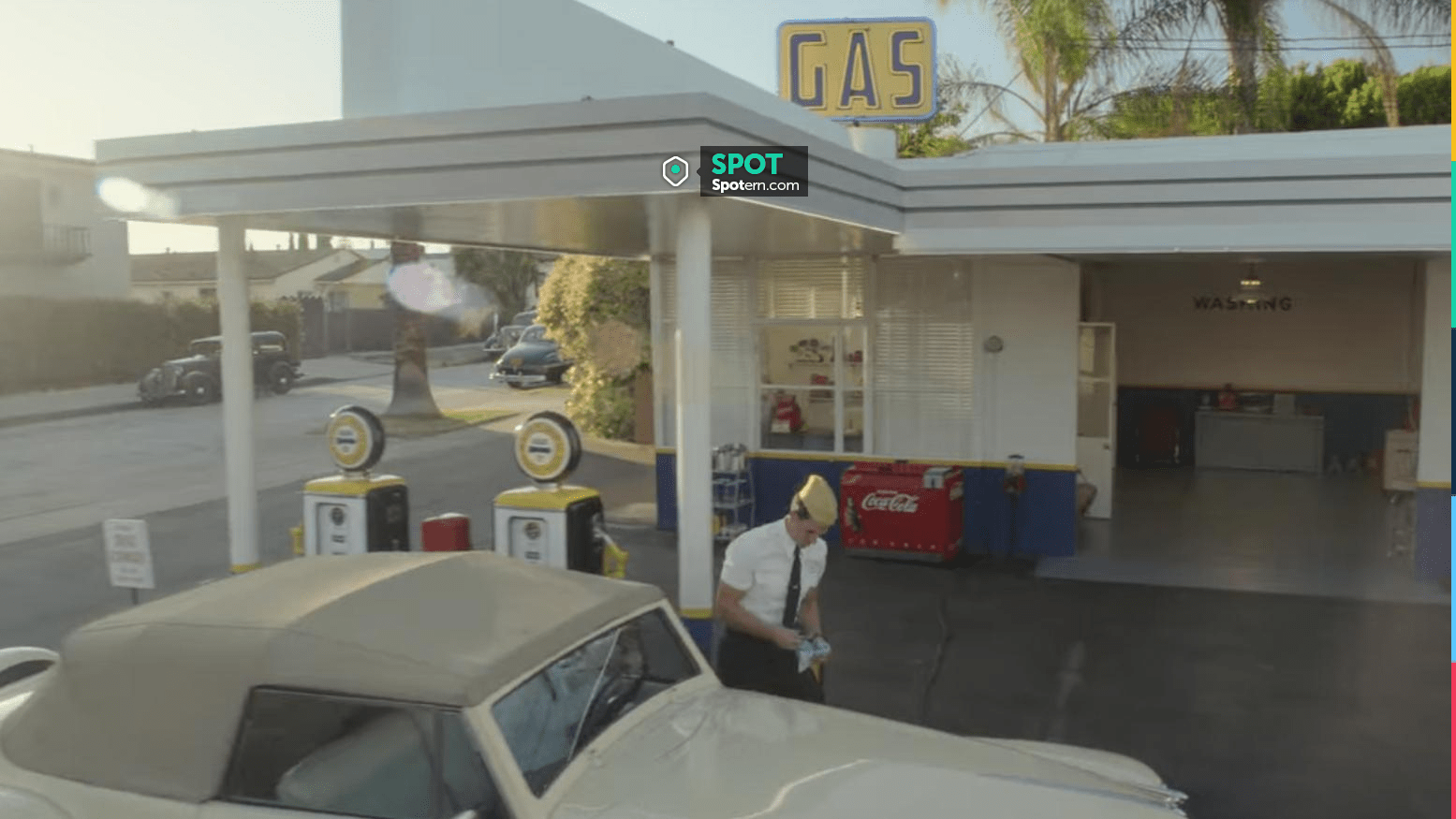 Gas Station on Fletcher Drive in Los Angeles as seen in Hollywood TV