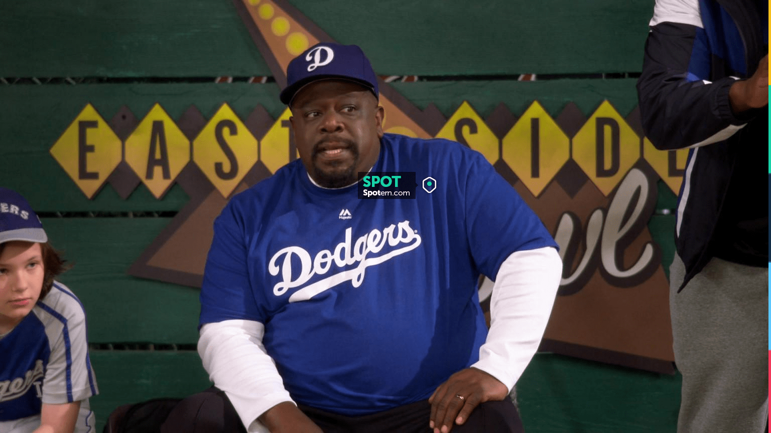 Majestic Athletic LA Dodgers T-Shirt in blue worn by Calvin