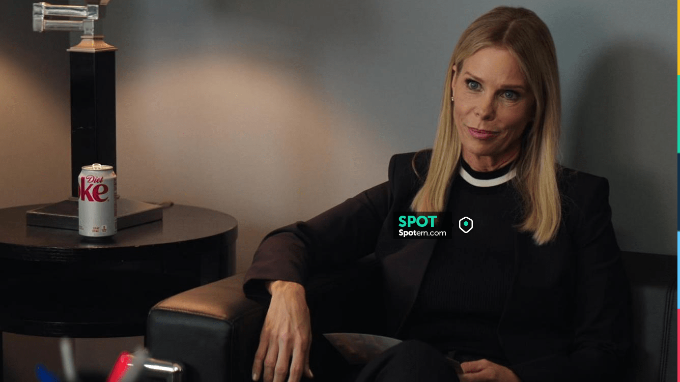 Rag & Bone Priya Crew Top in black worn by Dot Karlson (Cheryl Hines) as  seen in The Flight Attendant TV show wardrobe (Season 2 Episode 3) | Spotern