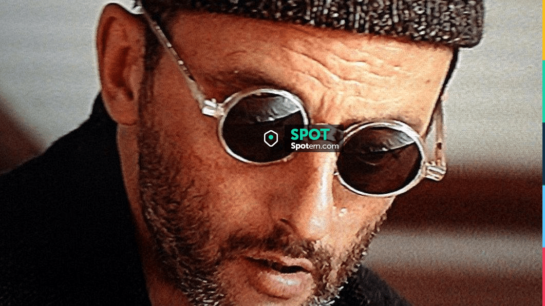 Leon The Professional Outfits Jean Reno is wearing round sunglasses