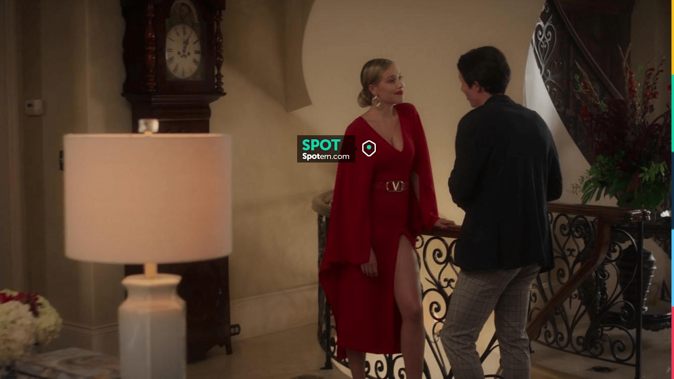 Valentino silk midi dress in red worn by Elinor (Gracie Dzienny) as seen in  First Kill TV series outfits (Season 1 Episode 5) | Spotern
