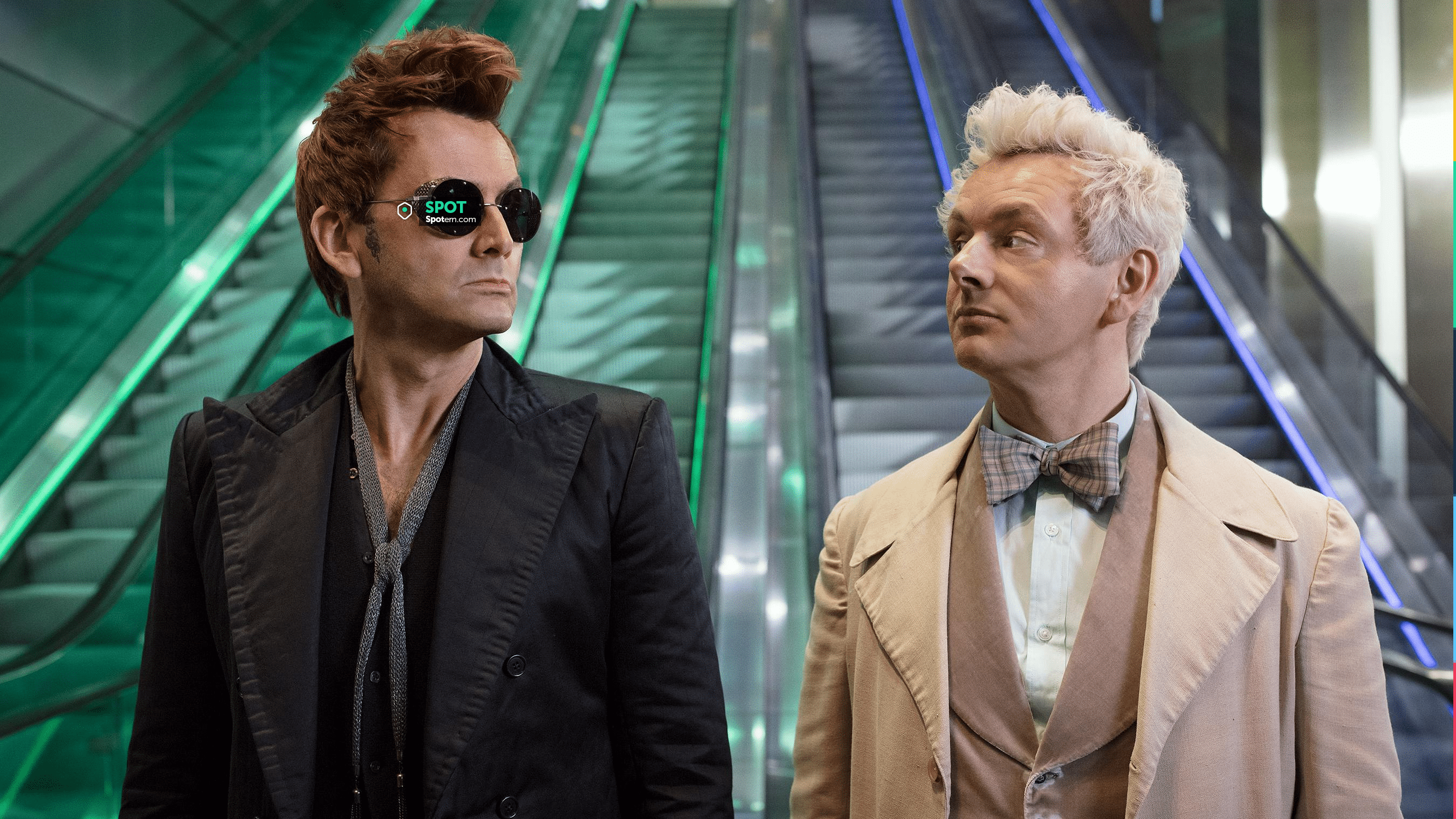 Valentino Sunglasses worn by Crowley (David in Good Omens TV series 1 Episode 1) |