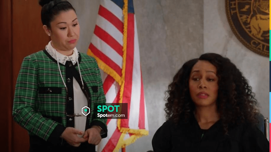 Ted Baker Alaynaa Embellished Top worn by Sherri Kansky (Ruthie Ann ...