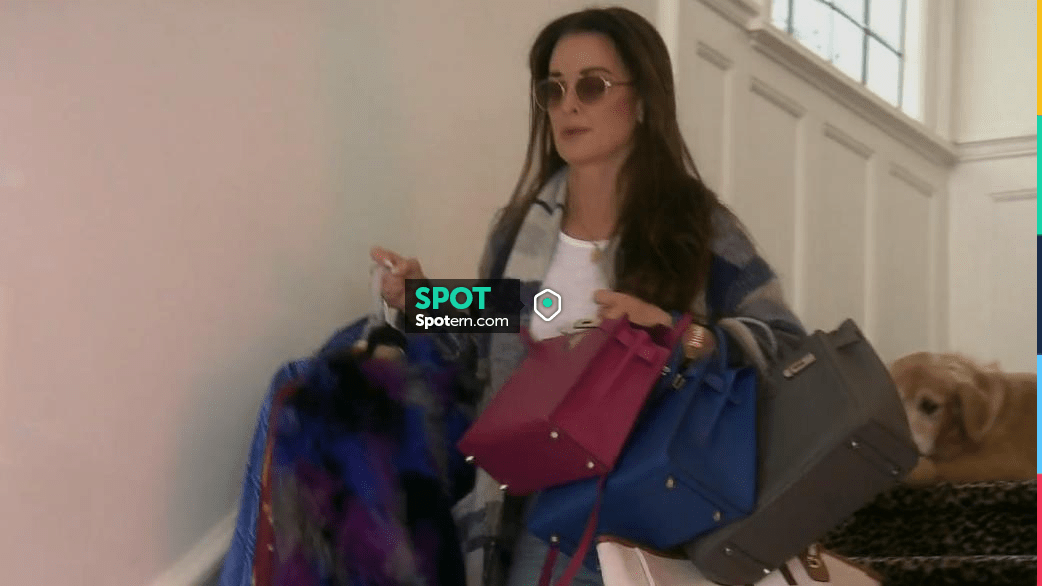 The Elder Statesman Robe Stripe worn by Kyle Richards as seen in The Real  Housewives of Beverly Hills (S12E03)