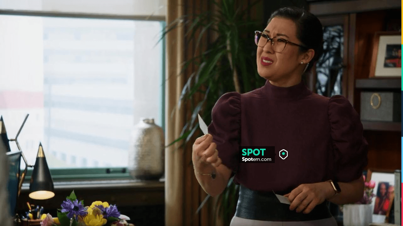 Ted Baker Kalmiia Top worn by Sherri Kansky (Ruthie Ann Miles) as seen ...