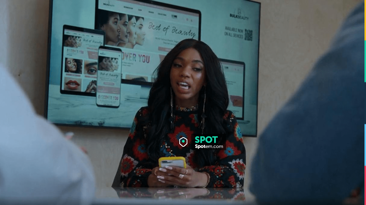 Asos Design Mini Crochet Embroidered Smock Dress worn by Teala Dunn (Zelda  Grant) as seen in Good Trouble (S04E13) | Spotern