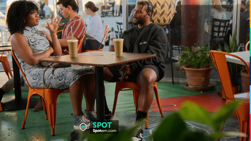 Louis Vuitton LV Squad Sneaker Boot worn by Tylynn as seen in Sweet Life:  Los Angeles (S02E02)