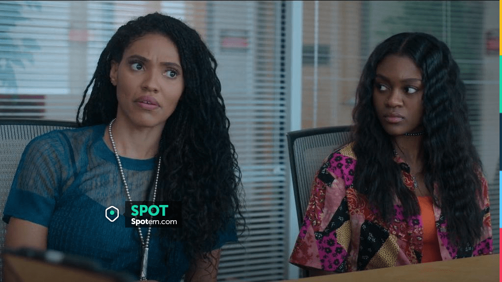 COS Lightweight Sheer Knitted Top worn by Talia(Aubin Wise) as seen in