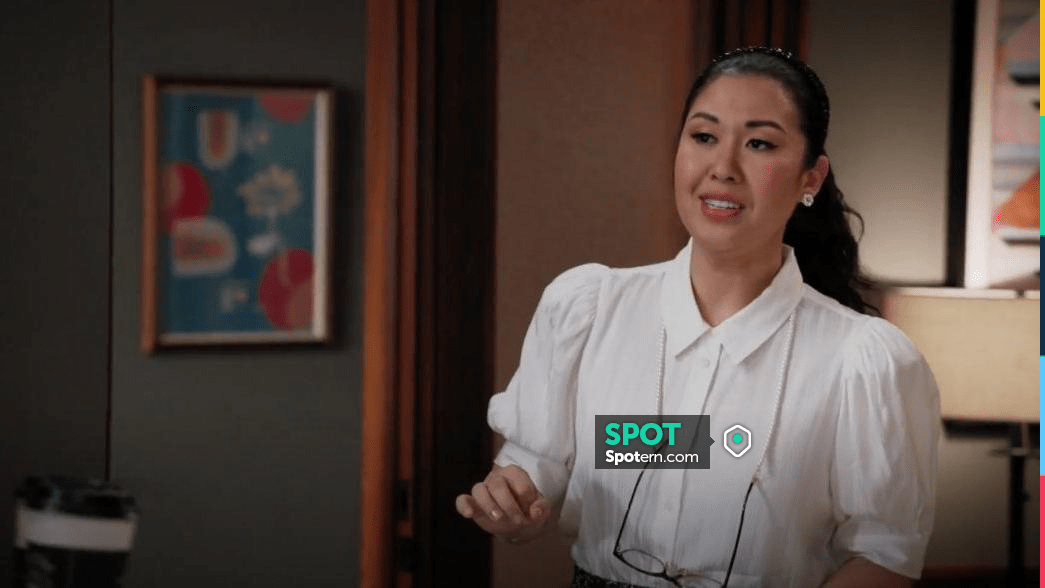 Marco Voluminoso Puff Sleeve Camisa usada por Sherri Kansky (Ruthie Ann ...