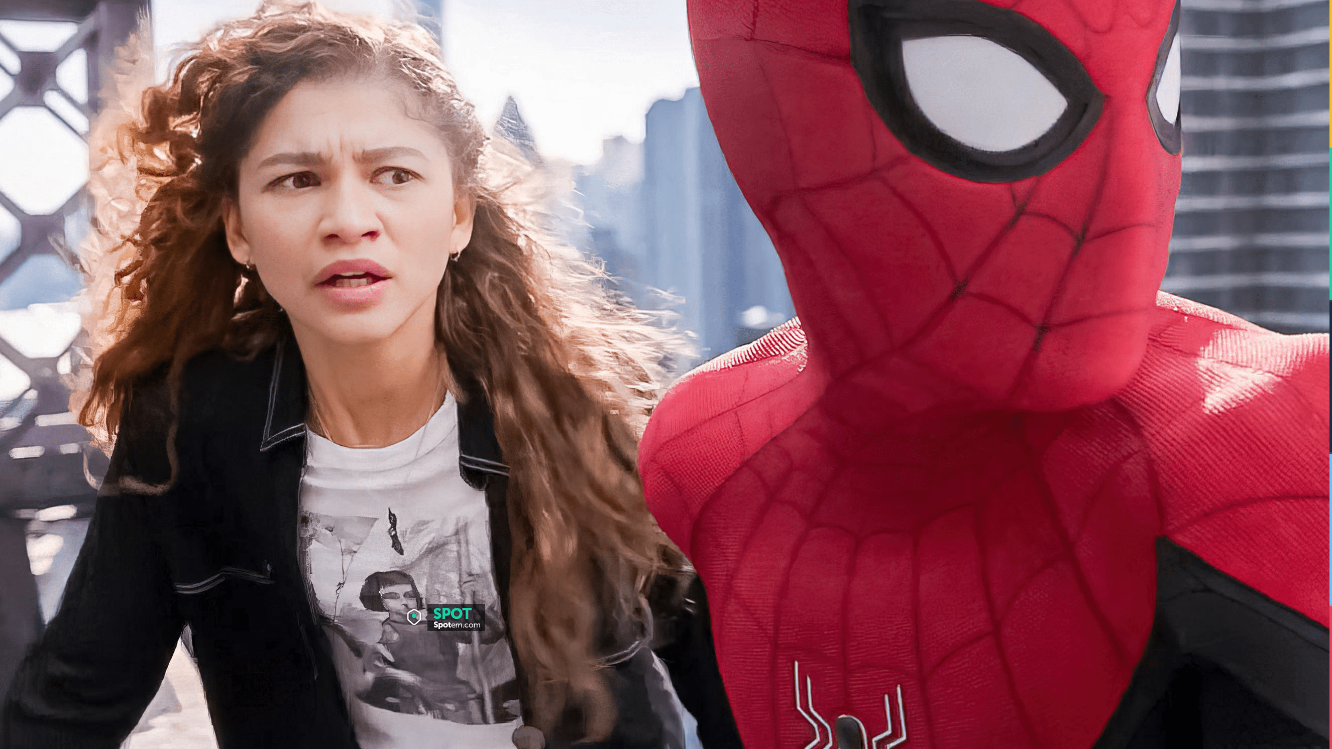 Tee-shirts from Spider-Man: No Way Home: Zendaya is wearing "Joan of