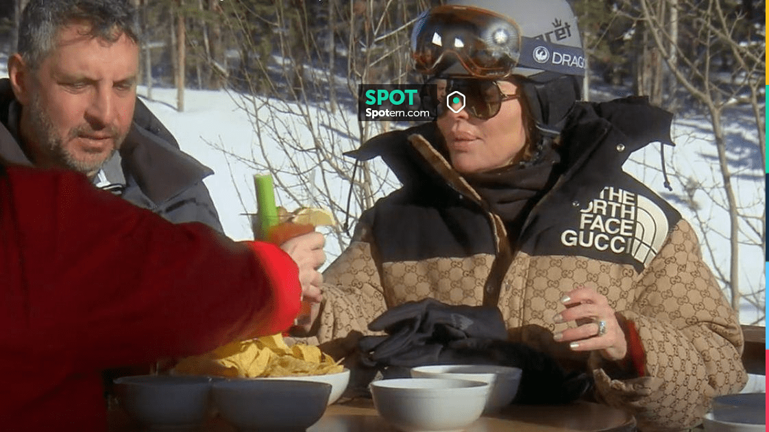 Gucci Mirror Shield Sunglasses worn by Lisa Rinna as seen in The Real