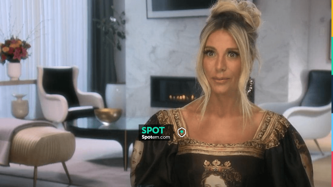 Dolce & Gabbana Renaissance-style Top In Queen-print Mikado worn by Dorit  Kemsley as seen in The Real Housewives of Beverly Hills (S12E17) | Spotern