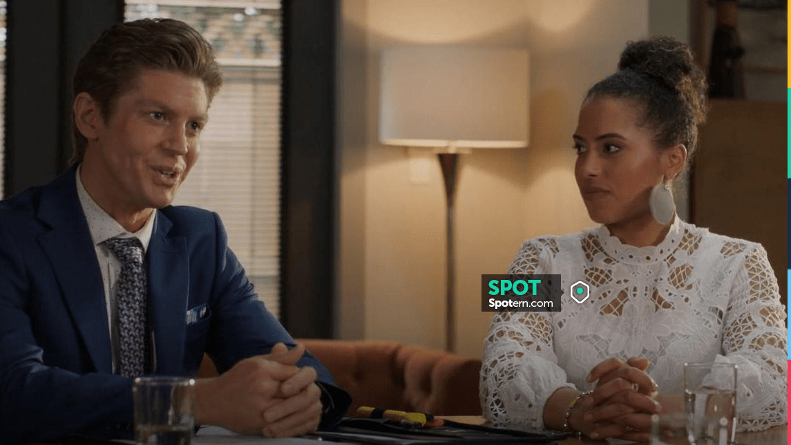 Vici Crochet Lace Long Sleeve Top worn by Margaret Keller (Raylene  Harewood) as seen in Chesapeake Shores (S06E04) | Spotern
