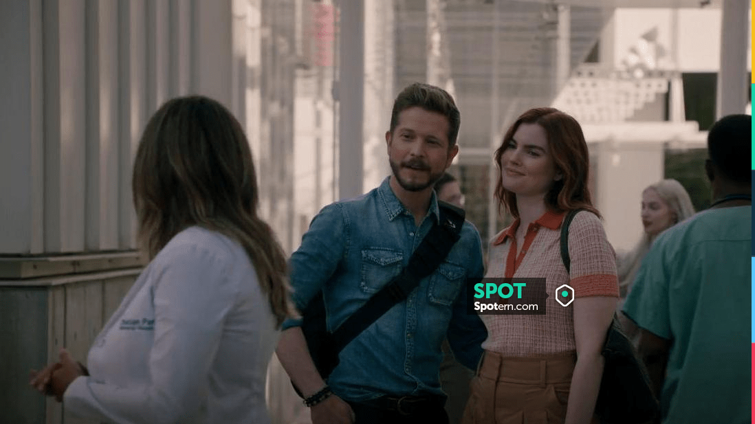 Victoria Beckham Textured Polo Shirt worn by Dr. Kincaid Sullivan (Kaley Ronayne) as seen in The