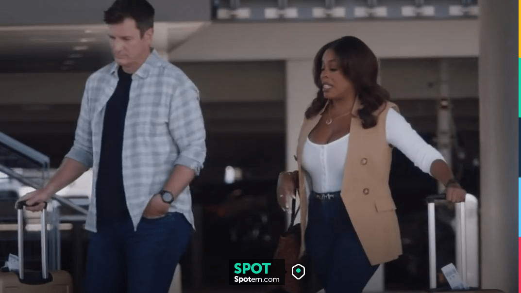 Aimee Kestenberg Genuine Calf Hair Detail Chelsea Tote worn by Special Agent Simone Clark (Niecy