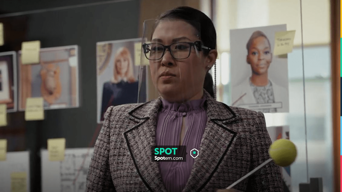 Samsoe Samsoe Lady Plisse Shift Dress worn by Sherri Kansky (Ruthie Ann ...