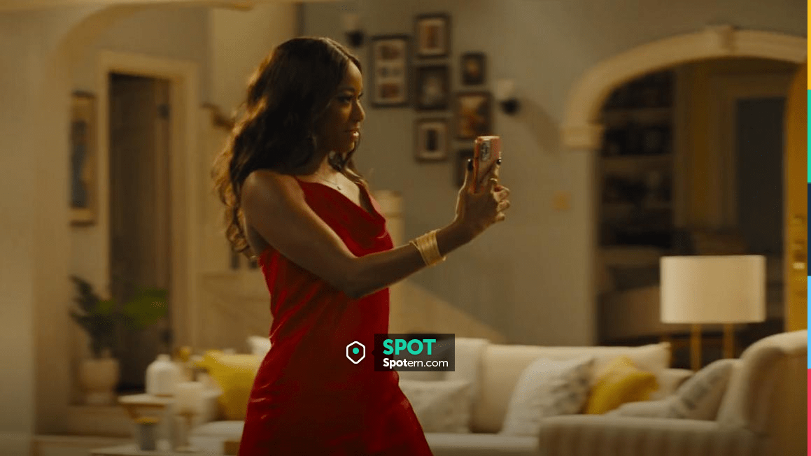 Zara Satin Camisole Dress worn by Timberly (Alyah Chanelle Scott) as