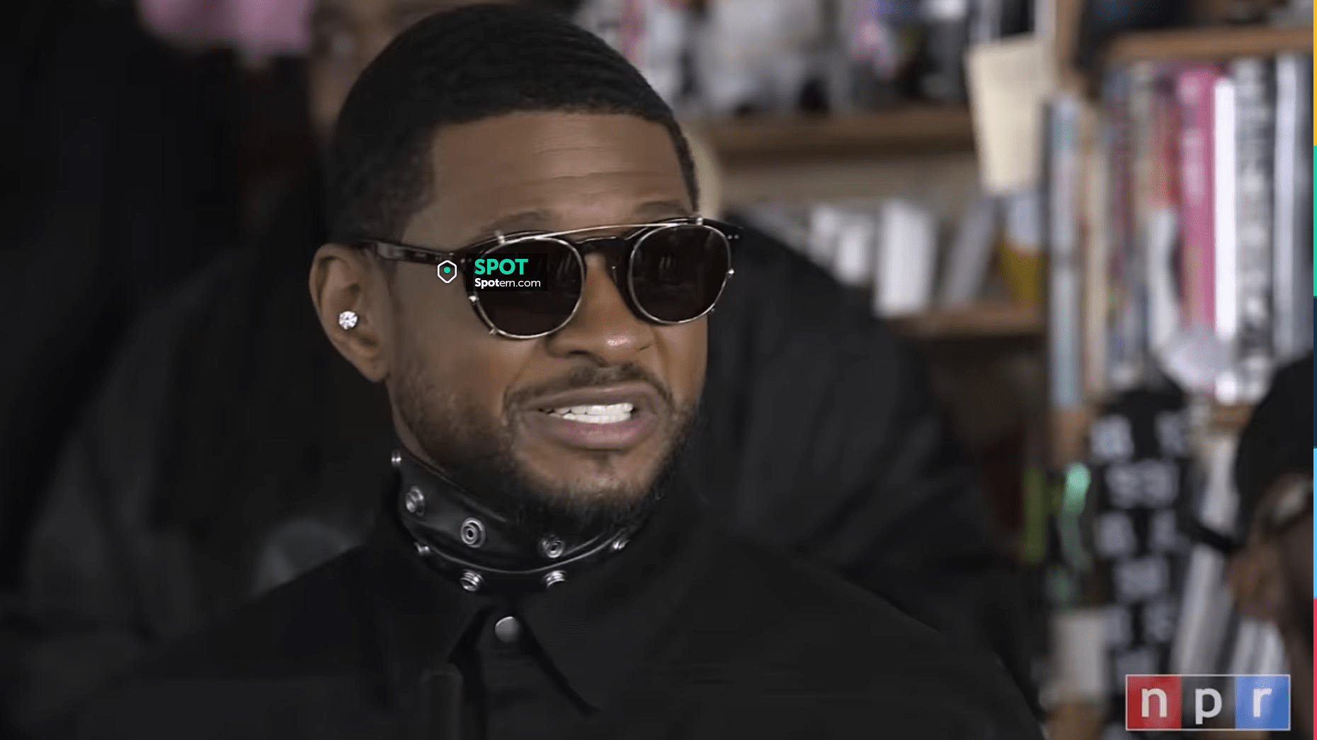 Celine sunglasses worn by Usher at NPR Music Tiny Desk Concerts | Spotern