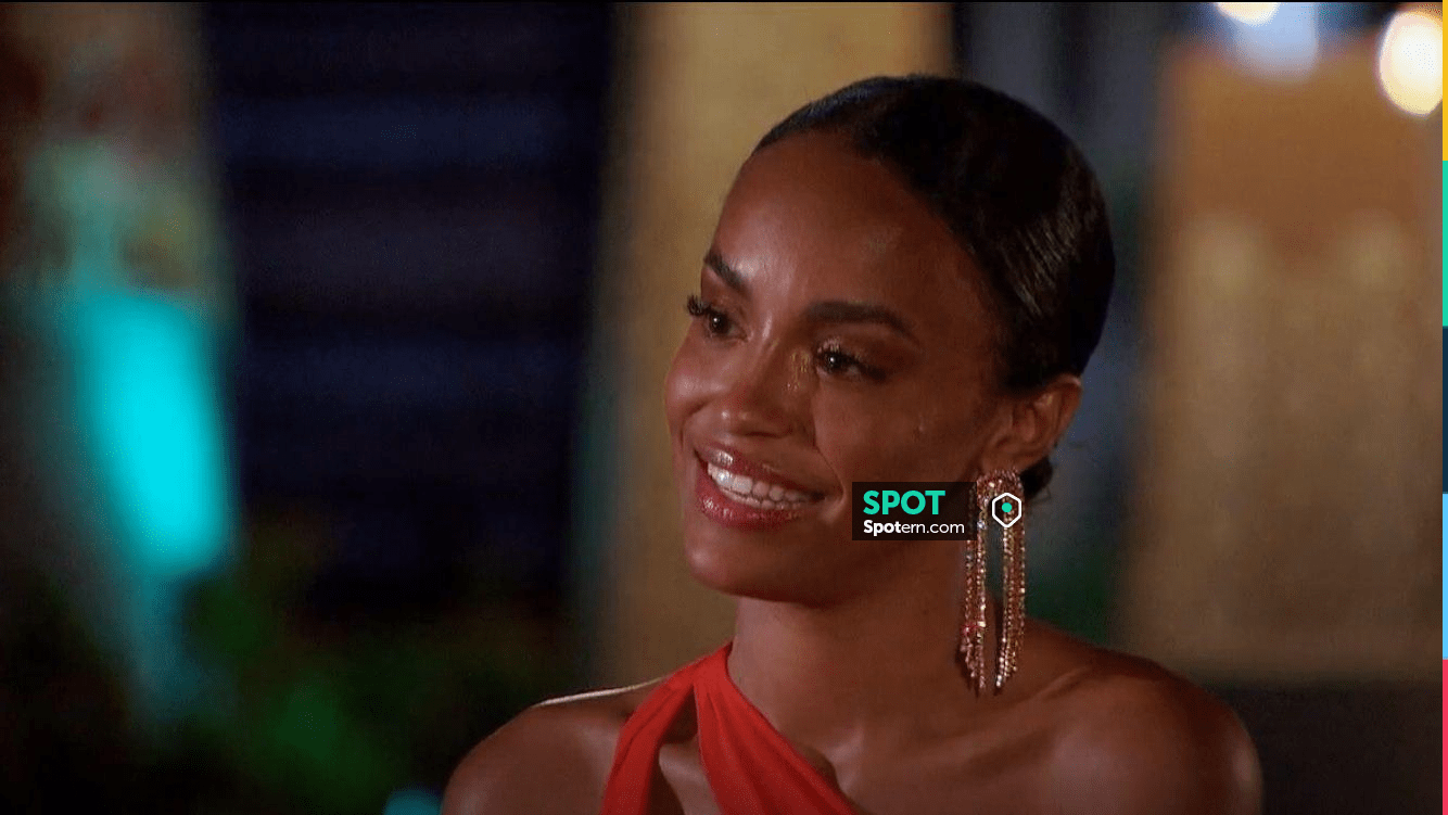 Hair Candy by Han Sequins Rainbows Earrings worn by Serene Russell as