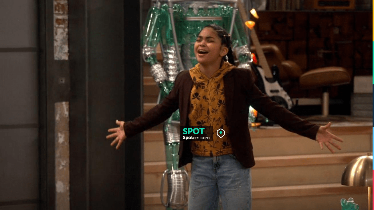 Sweat à capuche large imprimé Scotch & Soda porté par Millicent (Jaidyn