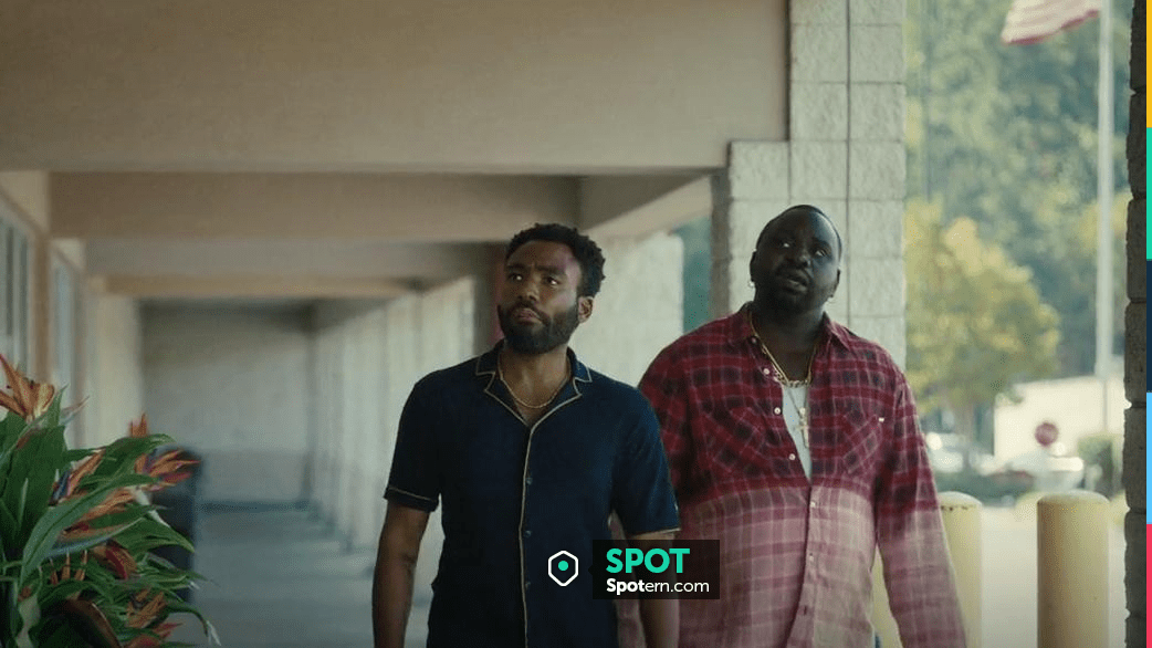 Scotch And Soda LinenBlend ShortSleeved Shirt worn by Earnest 'Earn