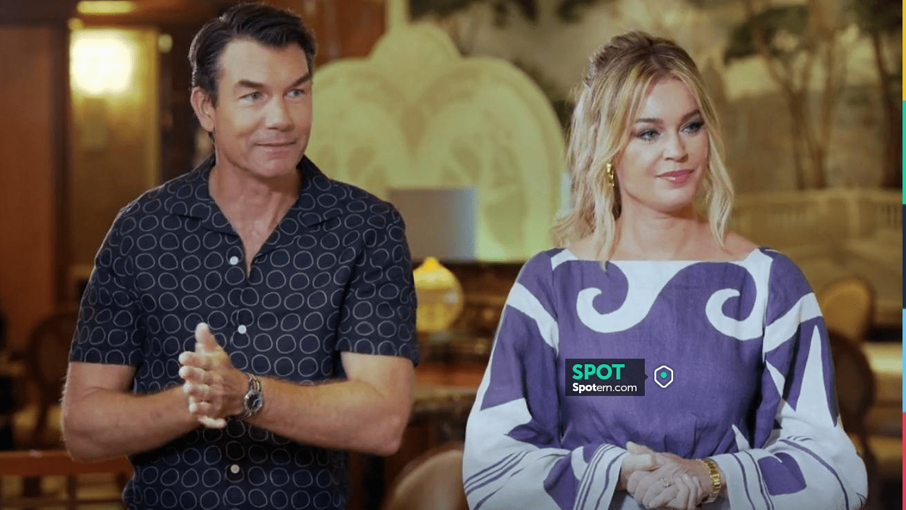 Johanna Ortiz Wave After Wave Dress worn by Rebecca Romijn as seen in