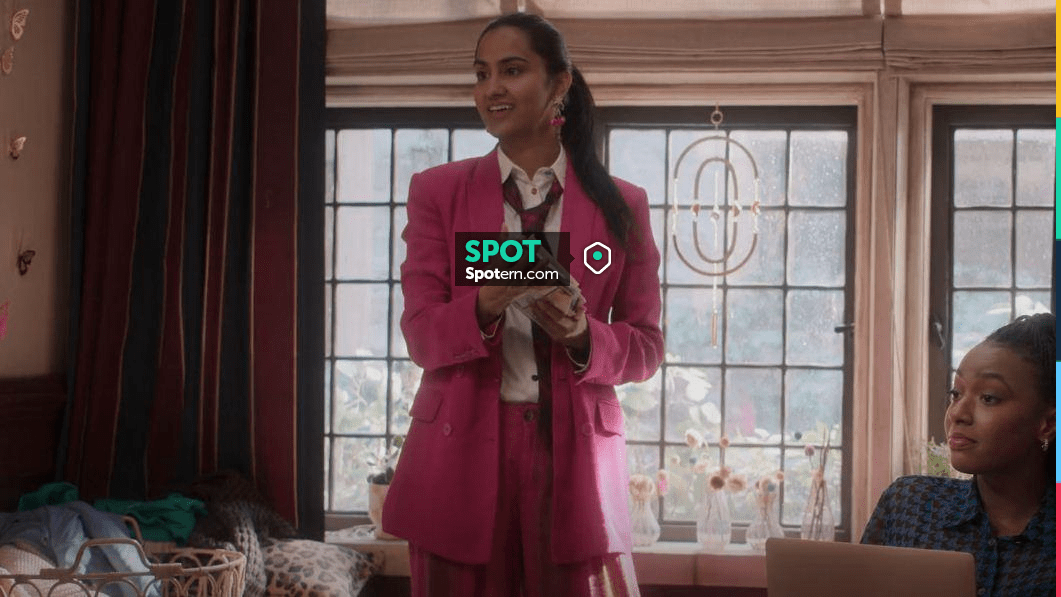 Zara Flowing Double Breasted Blazer Worn By Bela Malhotra Amrit Kaur