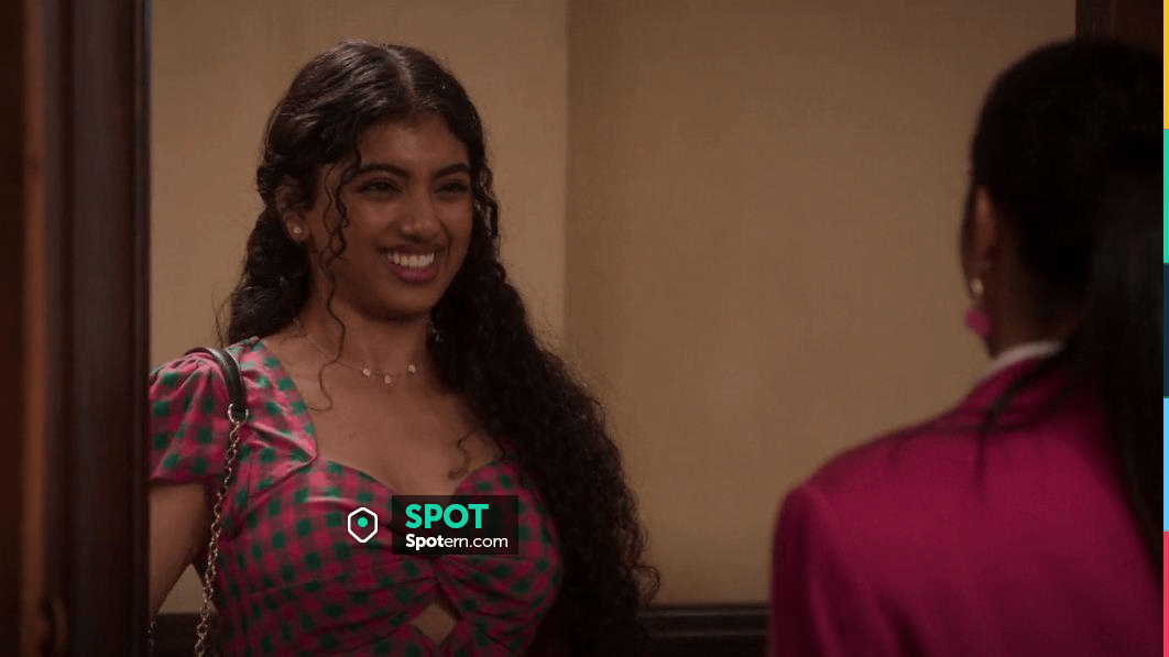 Zara Gingham Linen Top Worn By Avantika Vandanapu As Seen In The Sex Lives Of College Girls 8986