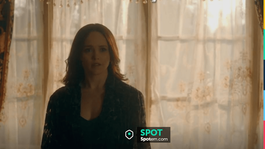 Norma Kamali De­voréVel­vet And Tulle Robe worn by Aurora de Martel