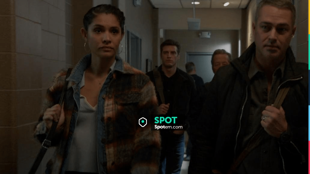 allsaints ivy checked jacket