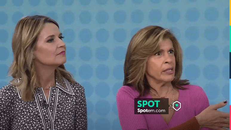 Jennifer Miller Heart Necklace worn by Hoda Kotb as seen in Today on ...