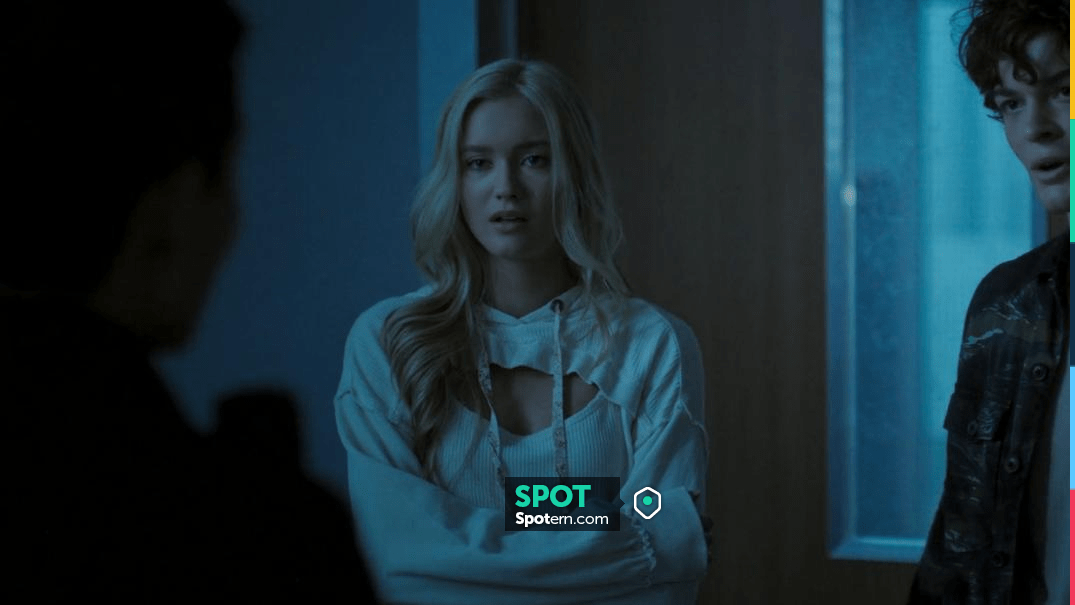 Pilcro Cutout Hoodie worn by Luna Briggs (Chloe Rose Robertson) as seen