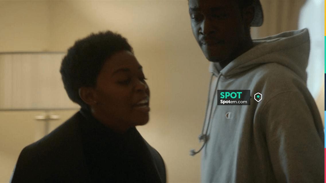 Champion grey hoodie worn by Bobby Brown (Ashton Sanders) as seen in ...