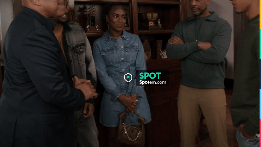 Zara Denim Mini Dress worn by Gabrielle’ (Heather Lynn Harris) as seen