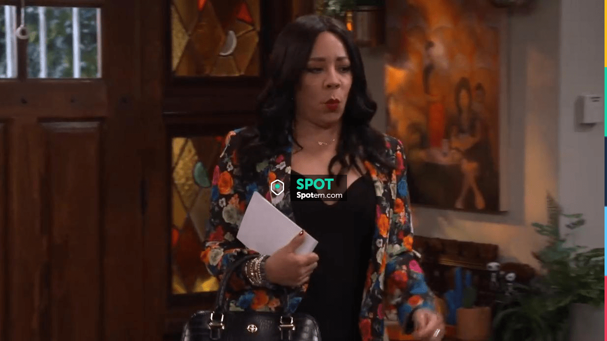 Alice + Olivia Macey Jacket worn by Rosie (Selenis Leyva) as seen in Lopez vs. Lopez (S01E10