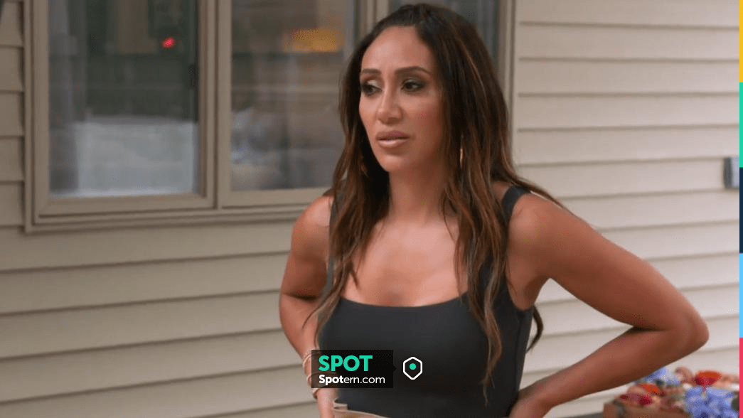 Skims Fits Everybody Square Neck Sleeveless Bodysuit worn by Melissa Gorga  as seen in The Real Housewives of New Jersey (S12E03)