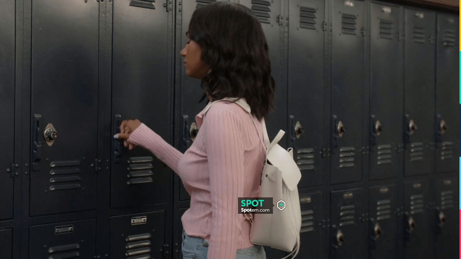 Proenza Schouler PS Small Leather Backpack worn by Layla Keating