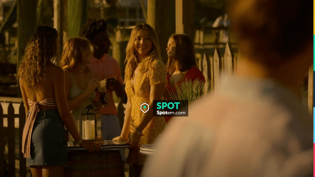 Lulus Garden Explorer Floral Print Mini Dress worn by Sarah Cameron  (Madelyn Cline) as seen in Outer Banks (S03E07) | Spotern