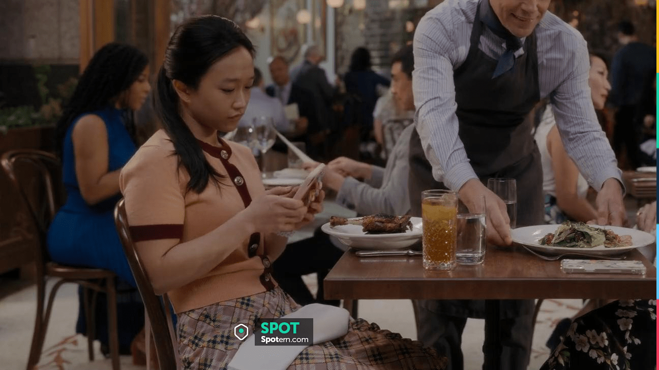 Miu Miu Printed Run Proof Knit Skirt portée par Lily Goldenblatt (Cathy