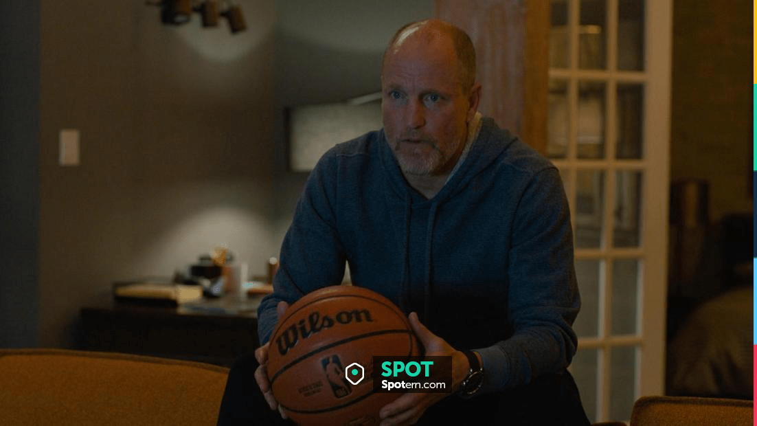 Wilson NBA basketball held by Marcus (Woody Harrelson) in Champions