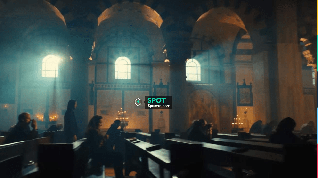 Église du SacréCœur à Berlin en Allemagne visitée par John Wick (Keanu Reeves) dans John Wick