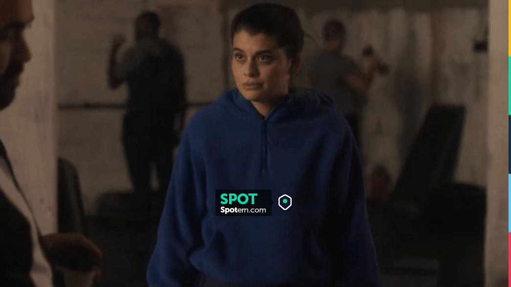 Outdoor Voices Primofleece Quarter Zip Sweatshirt worn by Samantha Fink