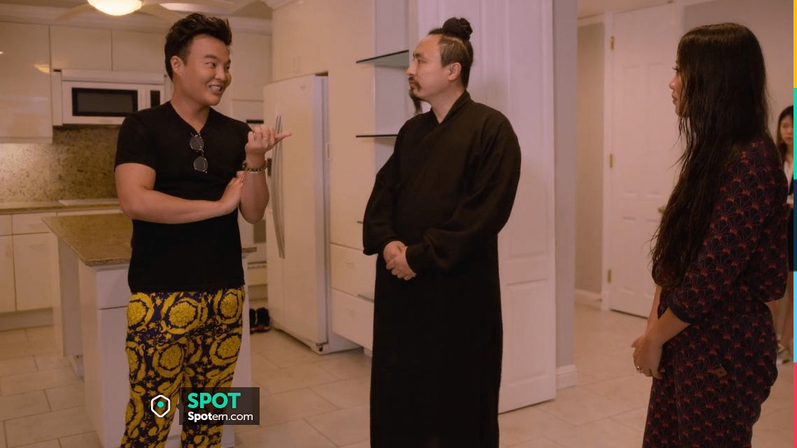 Versace Barocco Print Pajnts worn by Kane Lim as seen in Bling Empire