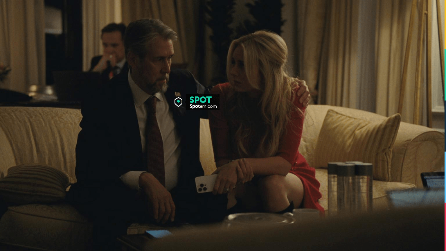 American Flag Lapel Pin worn by Connor Roy (Alan Ruck) as seen in