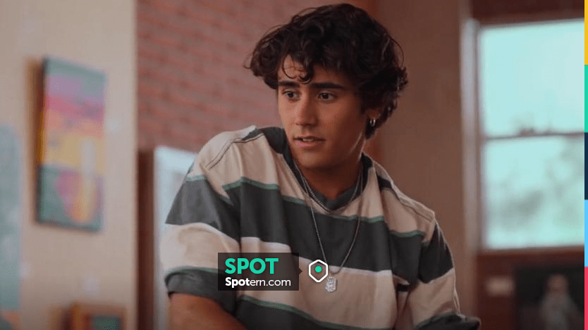 H&M Patterned T-shirt worn by Ethan (Michael Cimino) as seen in Never ...