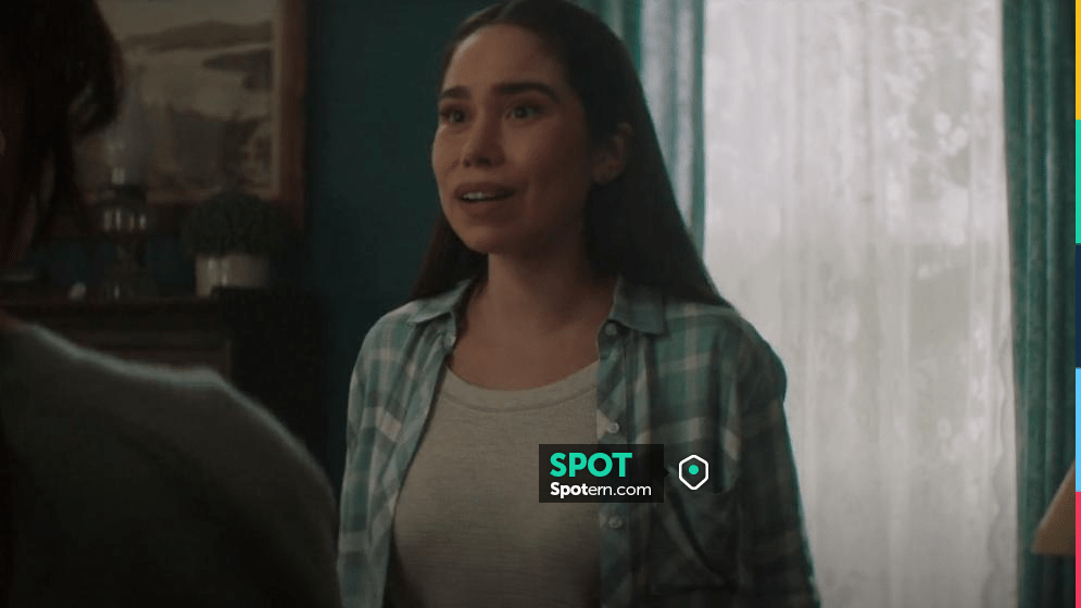 Rails Hunter Plaid Shirt In Sea Breeze Navy worn by Addy Soctomah