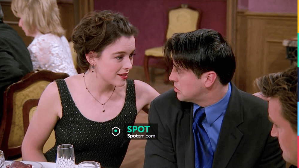 H&amp;M Black Polka Dot Tank Criss Cross Dress worn by Felicity (Olivia