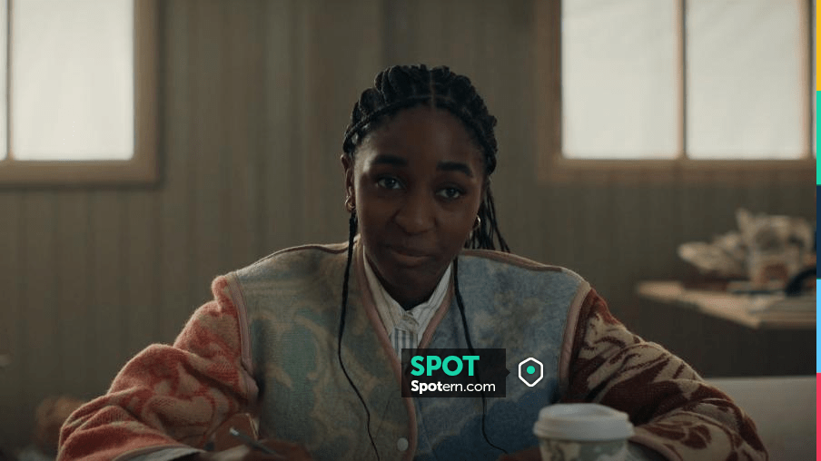 Carleen Upcycled Blanket Liner Jacket worn by Sydney Adamu (Ayo Edebiri