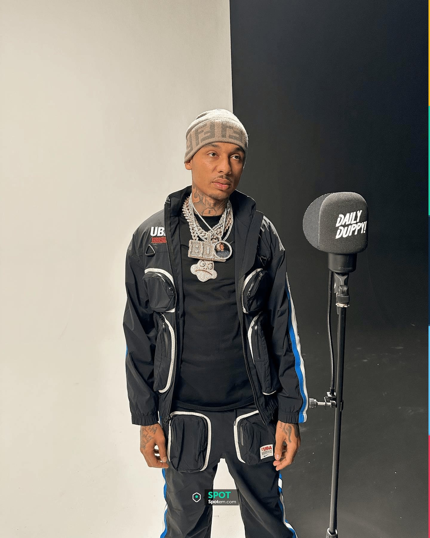 Nike x Undercover Black Cargo Trackpants worn by Fredo on his Instagram ...